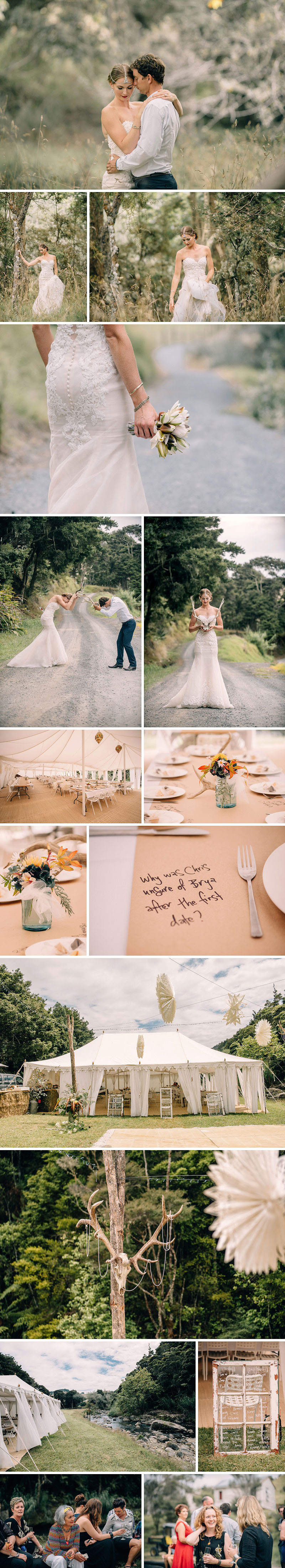 FArm wedding creative photos Northland NZ