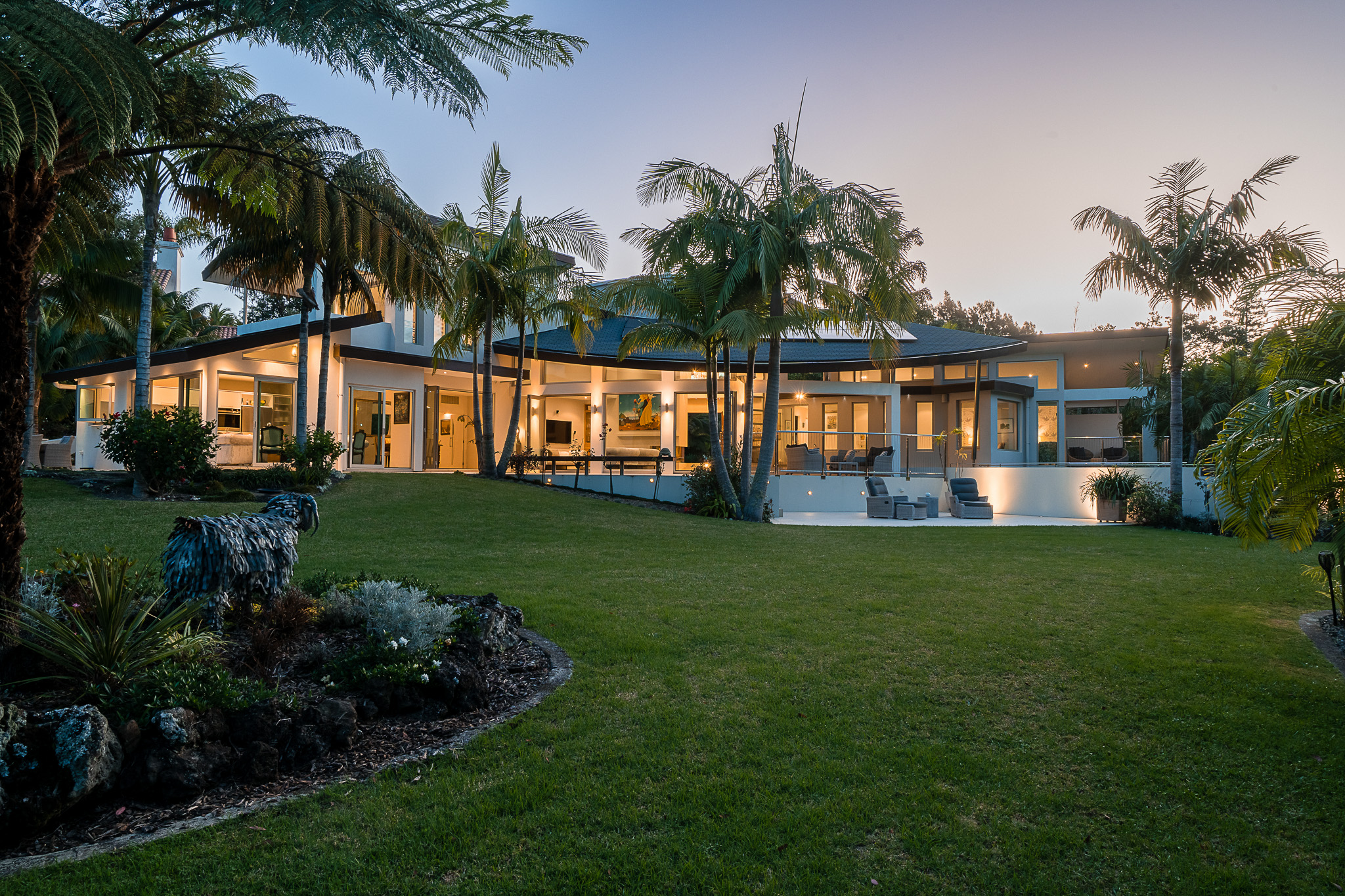 Architectural photography of a luxury home in Kerikeri, Northland