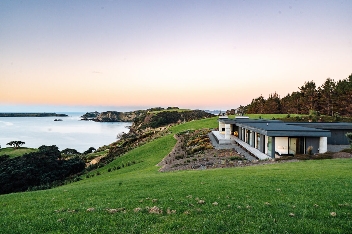 Professional architectural photography of a waterfront property
