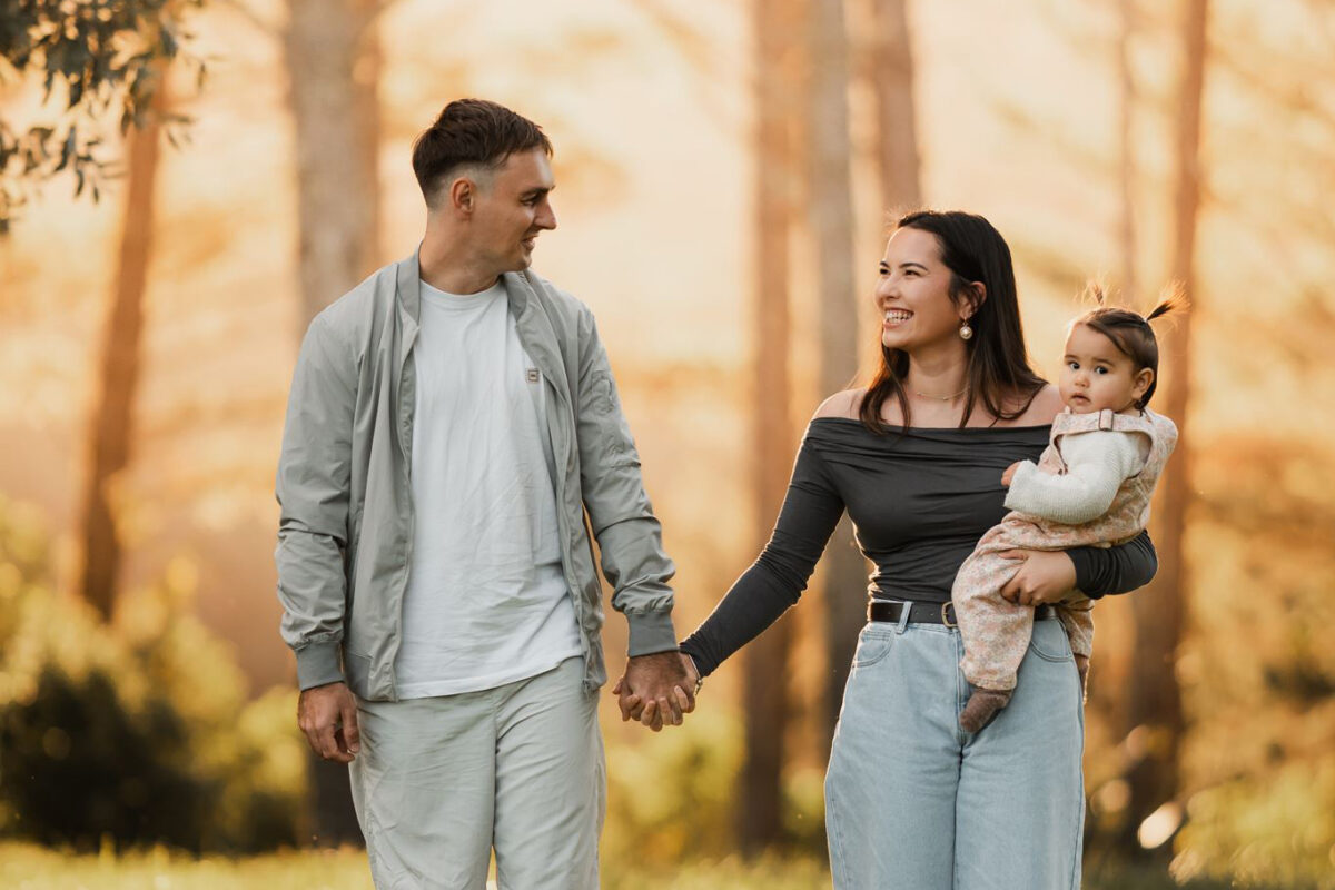 J + M Family | Sunset Family Session