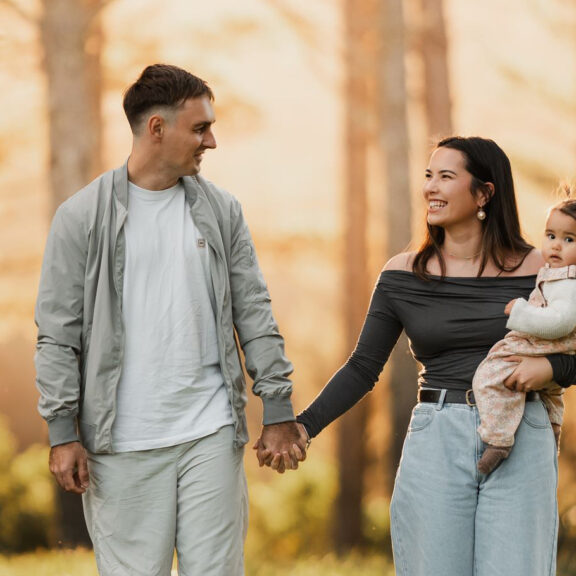 J + M Family | Sunset Family Session