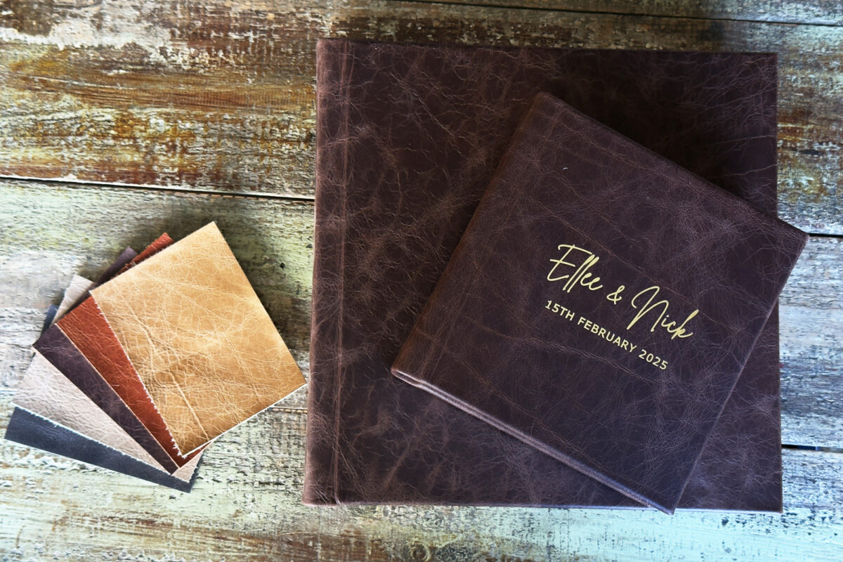 Wedding album designed by Jess Burges Photography