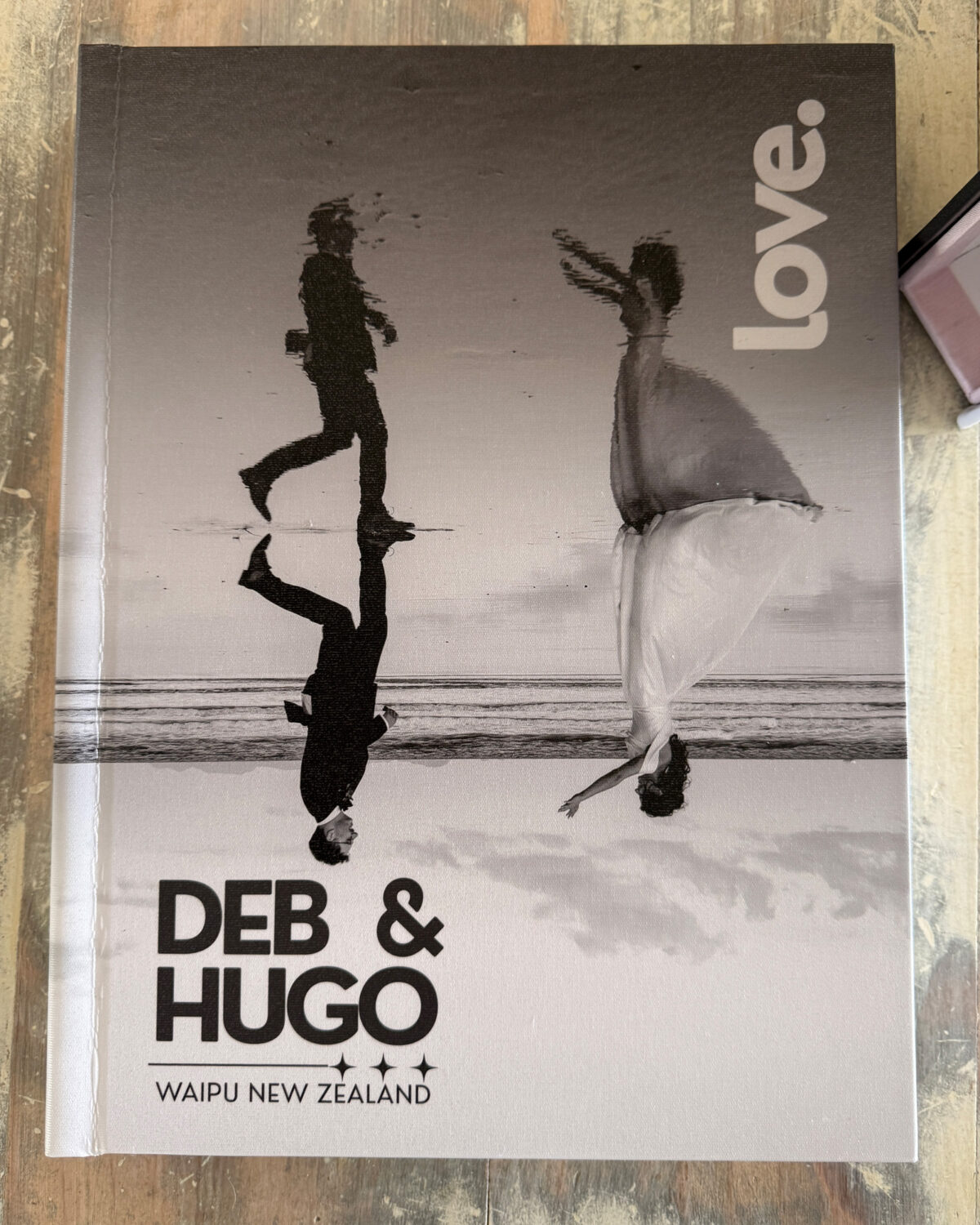 Wedding album designed by Jess Burges Photography