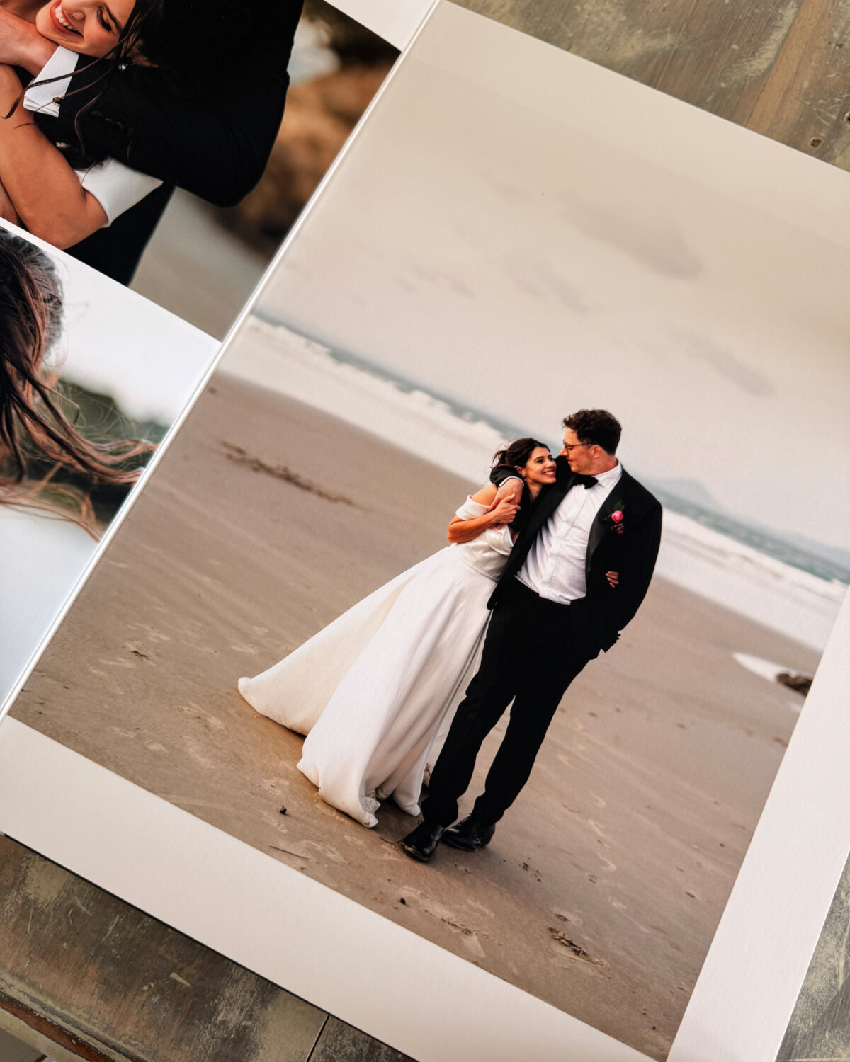 Wedding album designed by Jess Burges Photography
